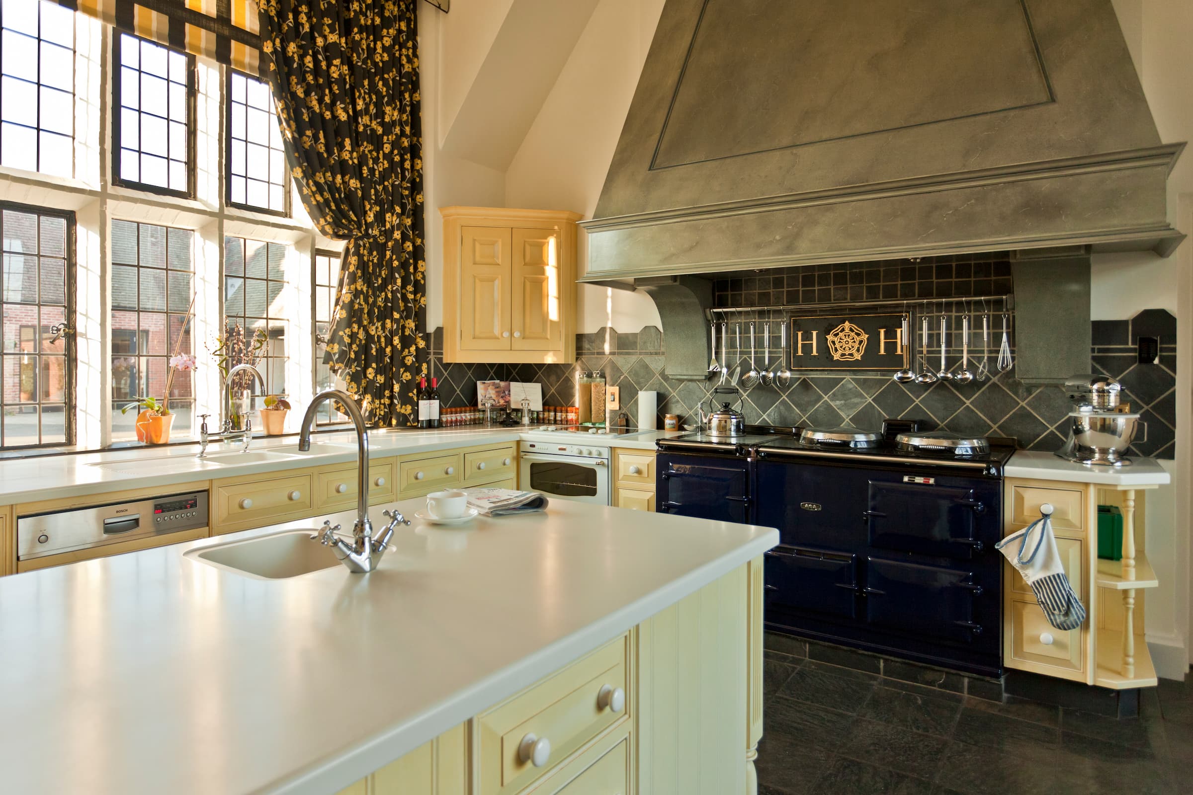 Beautiful country kitchen with traditional features requiring careful maintenance